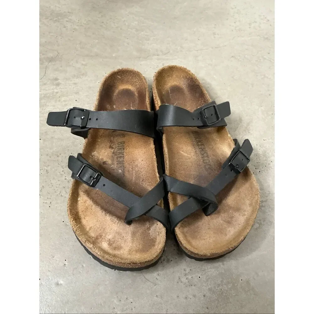 Birkenstock Mayari Criss Cross Sandals | Black in 38